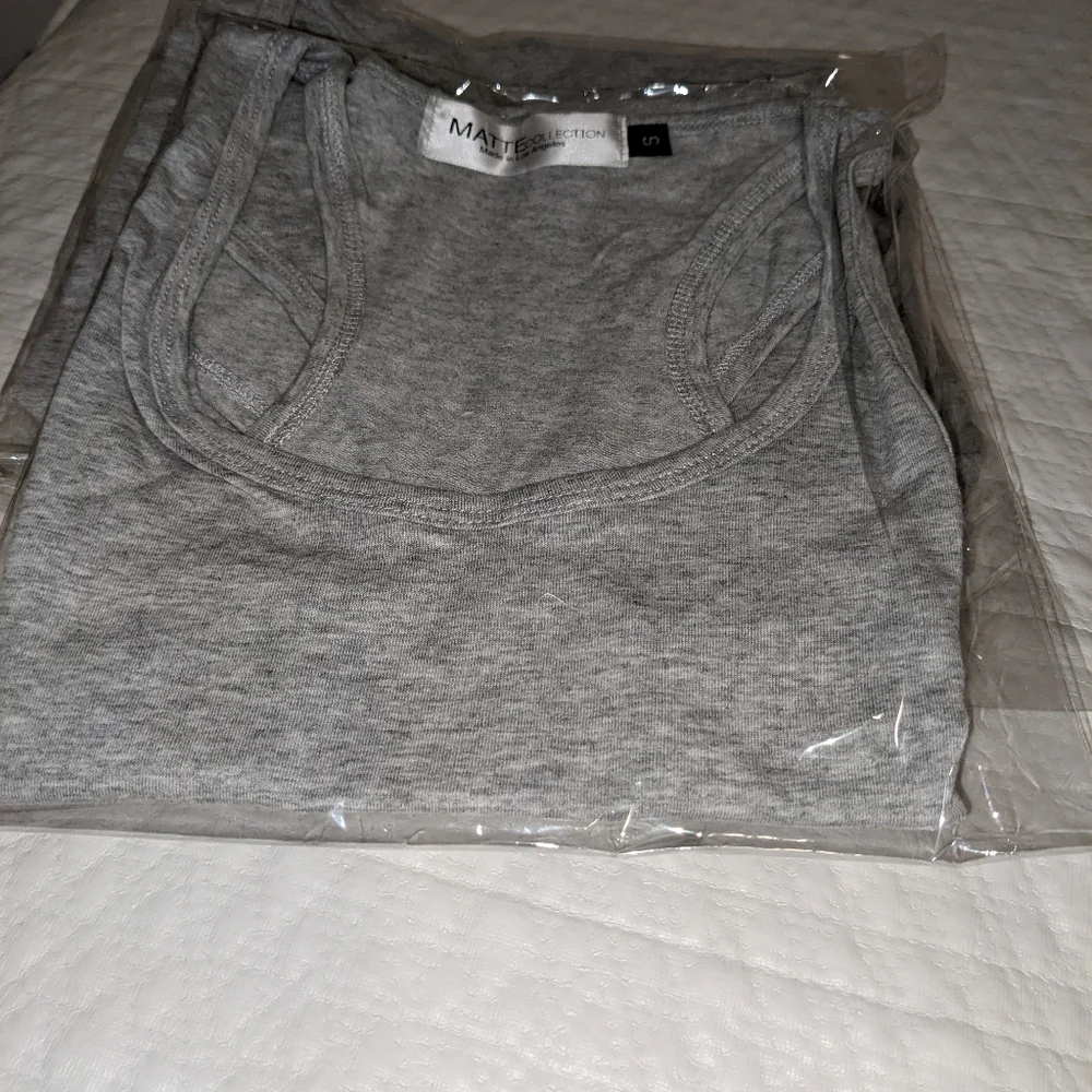 Matte Collection - Grey RacerBack Bodysuit - Picture 4 of 4